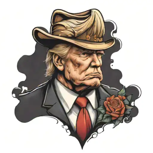 trump tattoo design idea