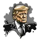 trump tattoo design idea