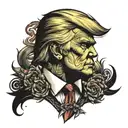 trump tattoo design idea