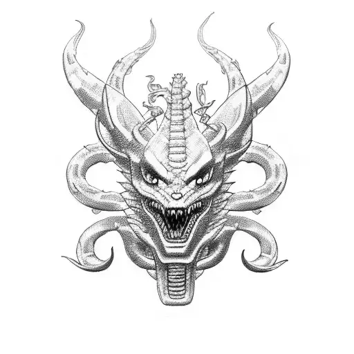 shenron arm band tattoo design idea