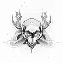 apex predators skulls tattoo design idea