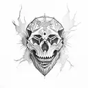 apex predators skulls tattoo design idea