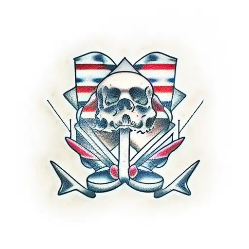 wishbone tattoo design idea