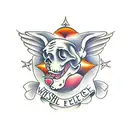 wishbone tattoo design idea