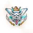 wishbone tattoo design idea