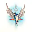 Swallow Bird tattoo design idea