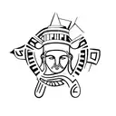 ancient architecture with greek gods  tattoo design idea
