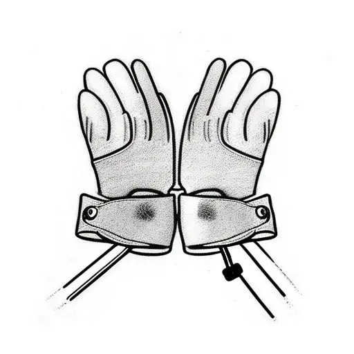 boxer with gloves up while using crutches tattoo design idea