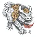samurai Celtic boar tattoo design idea