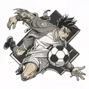 Soccer, animes, famaly and fe tattoo design idea