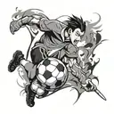 Soccer, animes, famaly and fe tattoo design idea