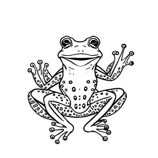 cute frog tattoo tattoo design idea
