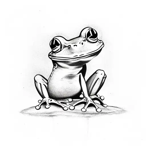 cute frog tattoo tattoo design idea