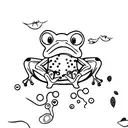 cute frog tattoo tattoo design idea