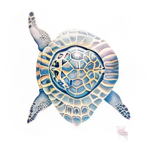 Nina turtle tattoo design idea
