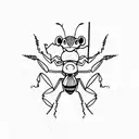 3 carpenter ants tattoo design idea