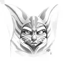 Ahsoka Tano portrait The Clone Wars Season 7 style tattoo design idea