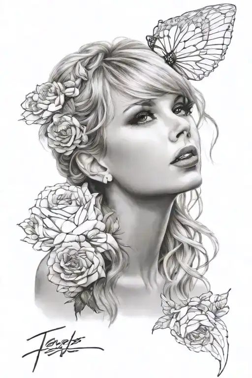 Taylor swift eras tour taylor tattoo design idea