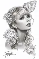 Taylor swift eras tour taylor tattoo design idea