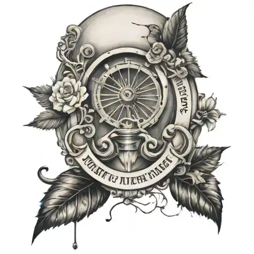 keep pushing even when life is at its worse tattoo design idea