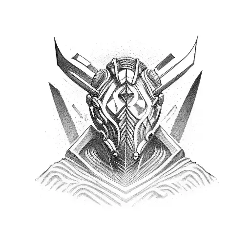 Combine the Arbiter and the Mark of Shame in a powerful and symbolic design tattoo design idea