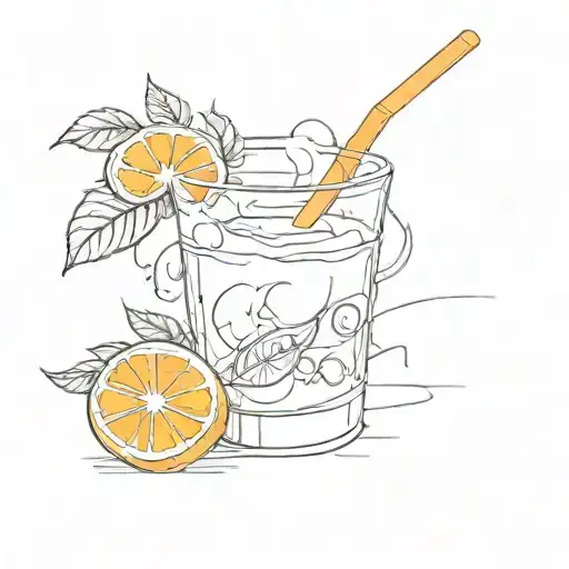 Noah Kahan Orange Juice tattoo design idea
