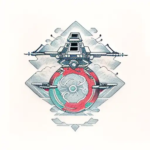 x-wing  tattoo design idea