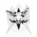 donkey tough guy tattoo design idea