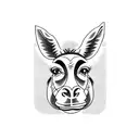 donkey tough guy tattoo design idea