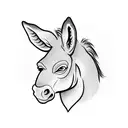 donkey tough guy tattoo design idea