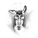 donkey tough guy tattoo design idea