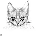 cat bicycle tattoo design idea