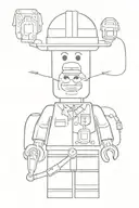 lego minifigure worker tattoo design idea
