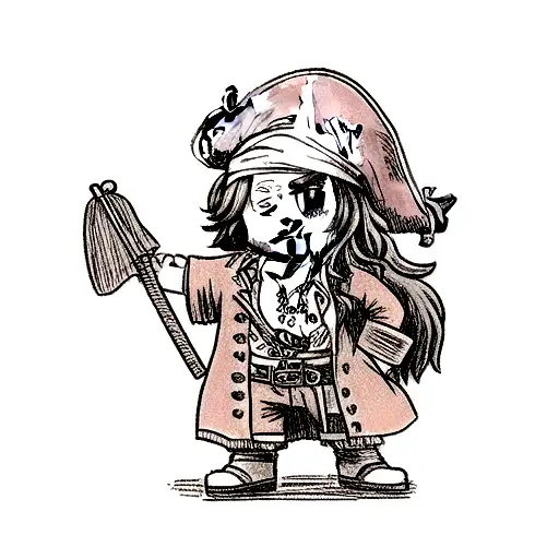 Jack Sparrow tattoo design idea