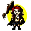 Jack Sparrow tattoo design idea
