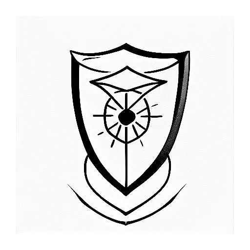 Shield tattoo design idea