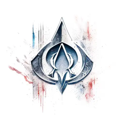 assassin's creed logo tattoo design idea