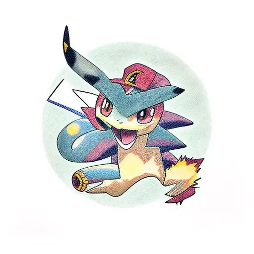 leader cynthia pokemon tattoo design idea