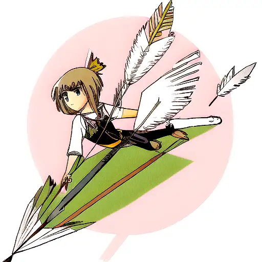 mended arrow with feather tattoo design idea