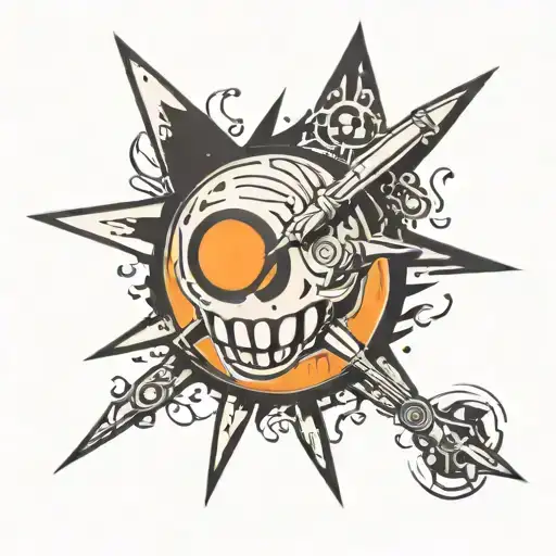 black star soul eater mark tattoo design idea