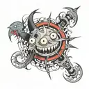 black star soul eater mark tattoo design idea