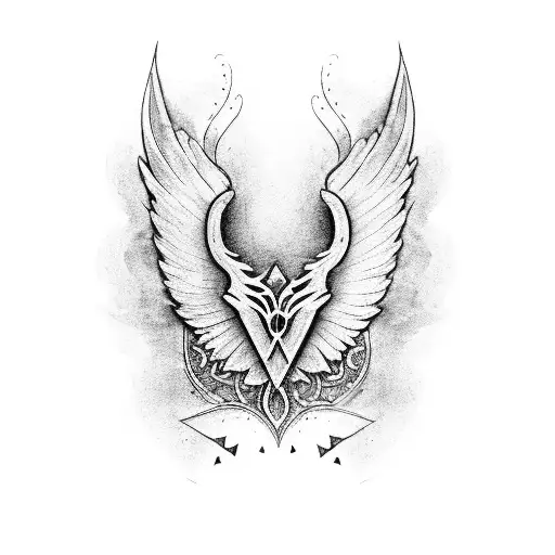 leona con la frace Dios te dió las alas pero a mí me saco el corazón ,brazo tattoo design idea