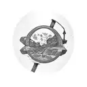 sisyphus myth tattoo design idea