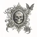 line work tattoo design idea