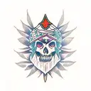 gypsy tattoo design idea