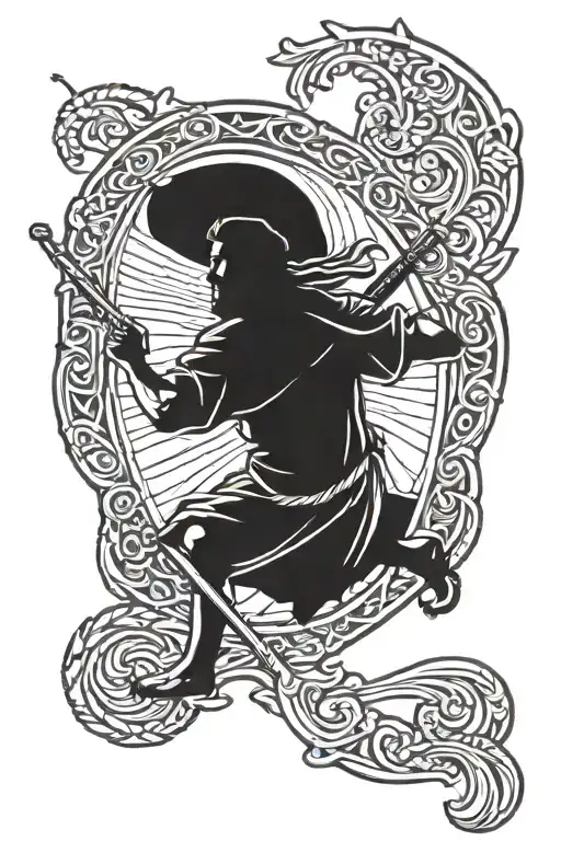 power st Christopher   tattoo design idea