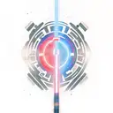 lightsaber and rebel logo tattoo design idea