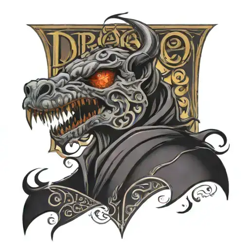 The word 'Draco' tattoo design idea