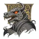 The word 'Draco' tattoo design idea