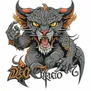 The word 'Draco' tattoo design idea